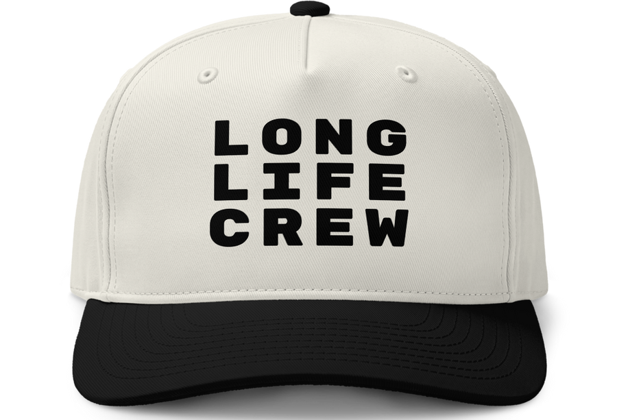 Long Life Crew 100% Cotton Two-Tone Cap Long Life Crew 100% Cotton Two-Tone Cap